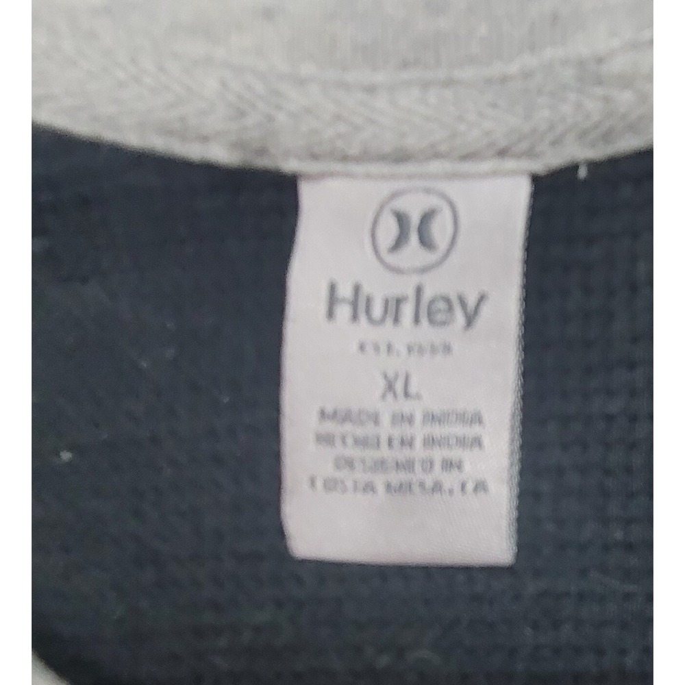 Hurley Men's Pullover Jersey Style XL Black Cotton‎ Short Sleeve Crew Neck - Picture 4 of 7